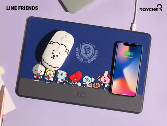 BT21 Universtar Fast Wireless Mobile Charging and Mousepad - Orderly