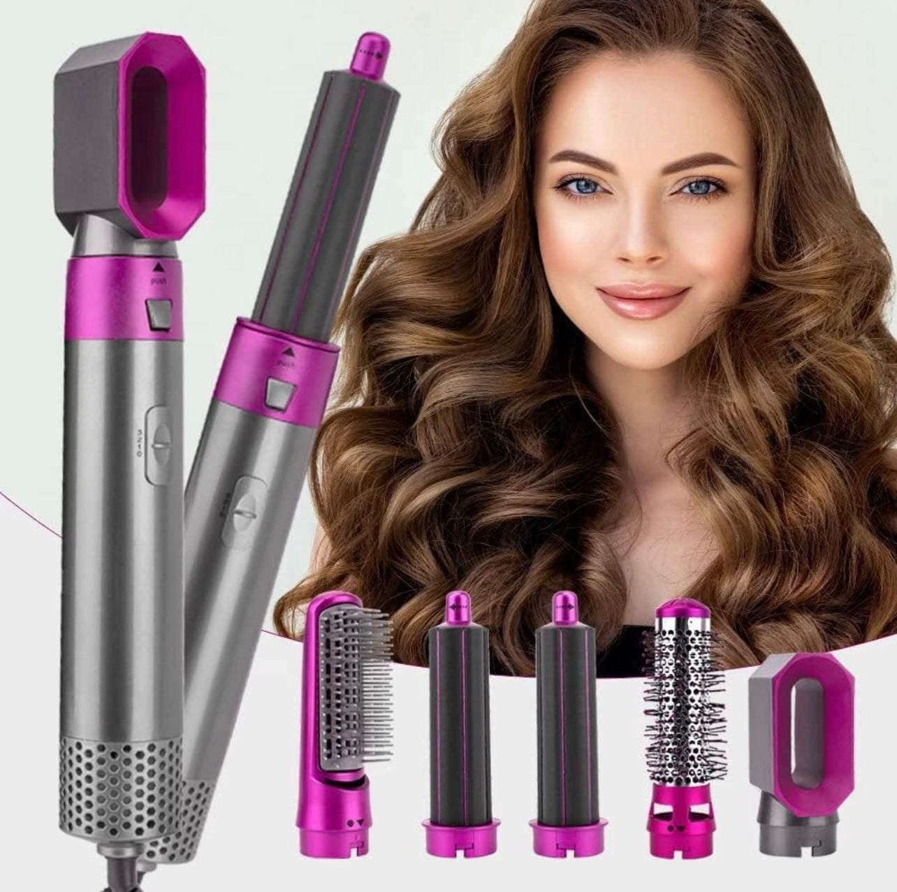 5 in 1 Hair Straightener Curler & Comb Dryer