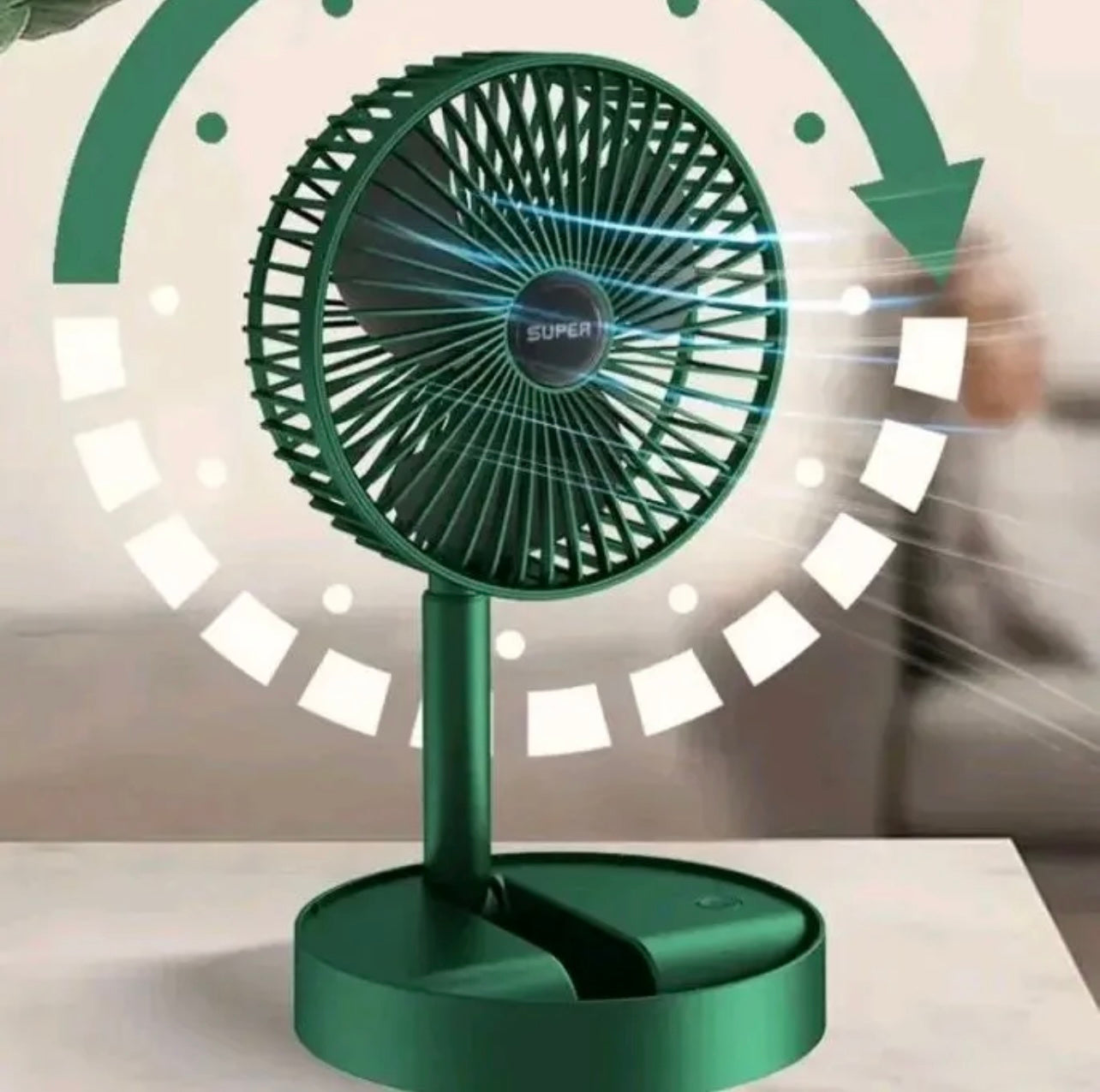 Rechargeable Telescopic Table Fan