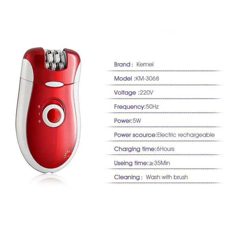Kemei 3 in 1 Shaver Epilator