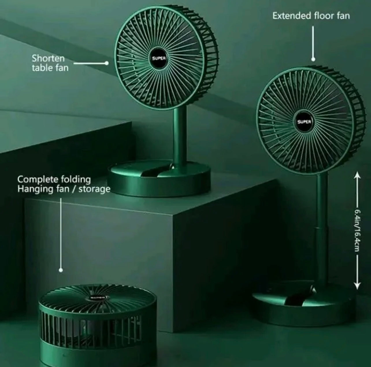 Rechargeable Telescopic Table Fan