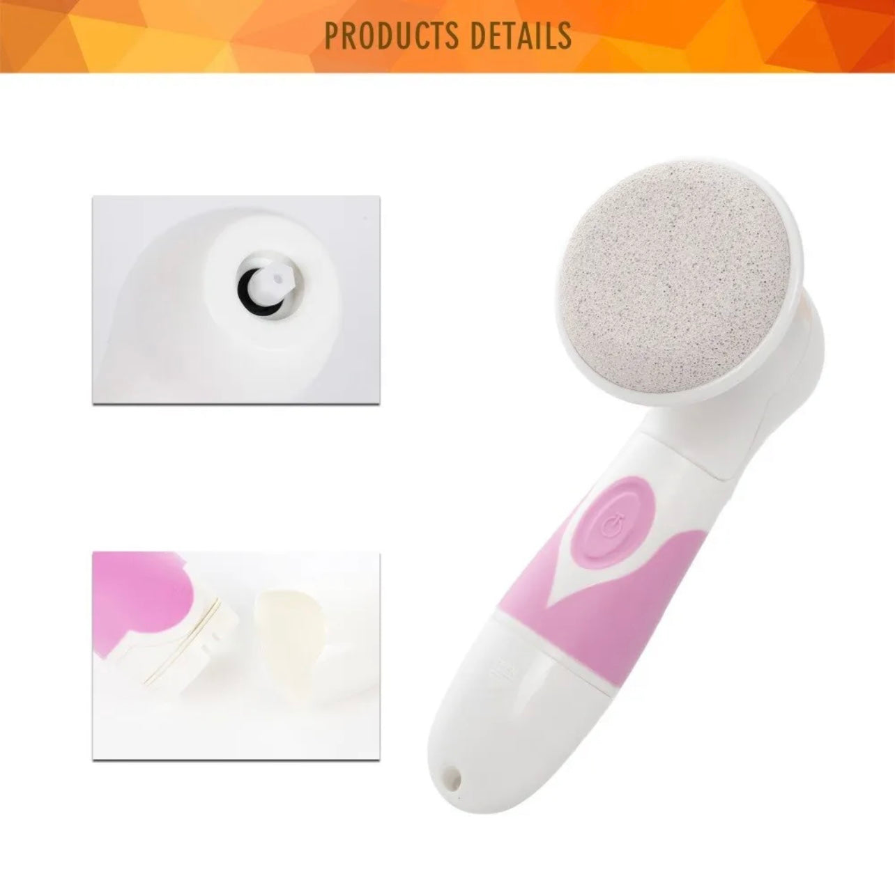 Cnaier 2 in 1 Electric Multi Function Cleanser For Pedicure & Full Body Cleansing Sonic Vibration AE-8288C