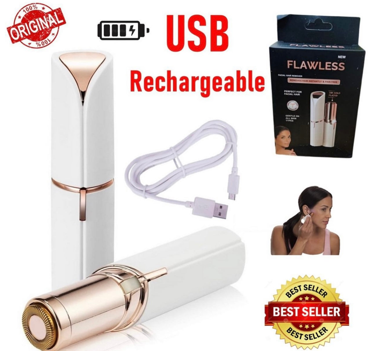 Flawless Facial Hair Remover - Orderly