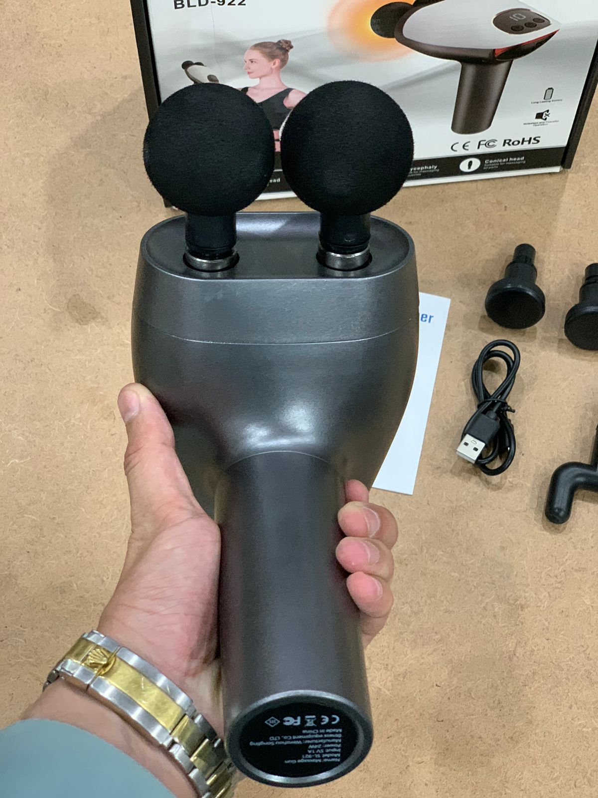 Blueidea Double-Head Percussion Massager - Model BLD-922