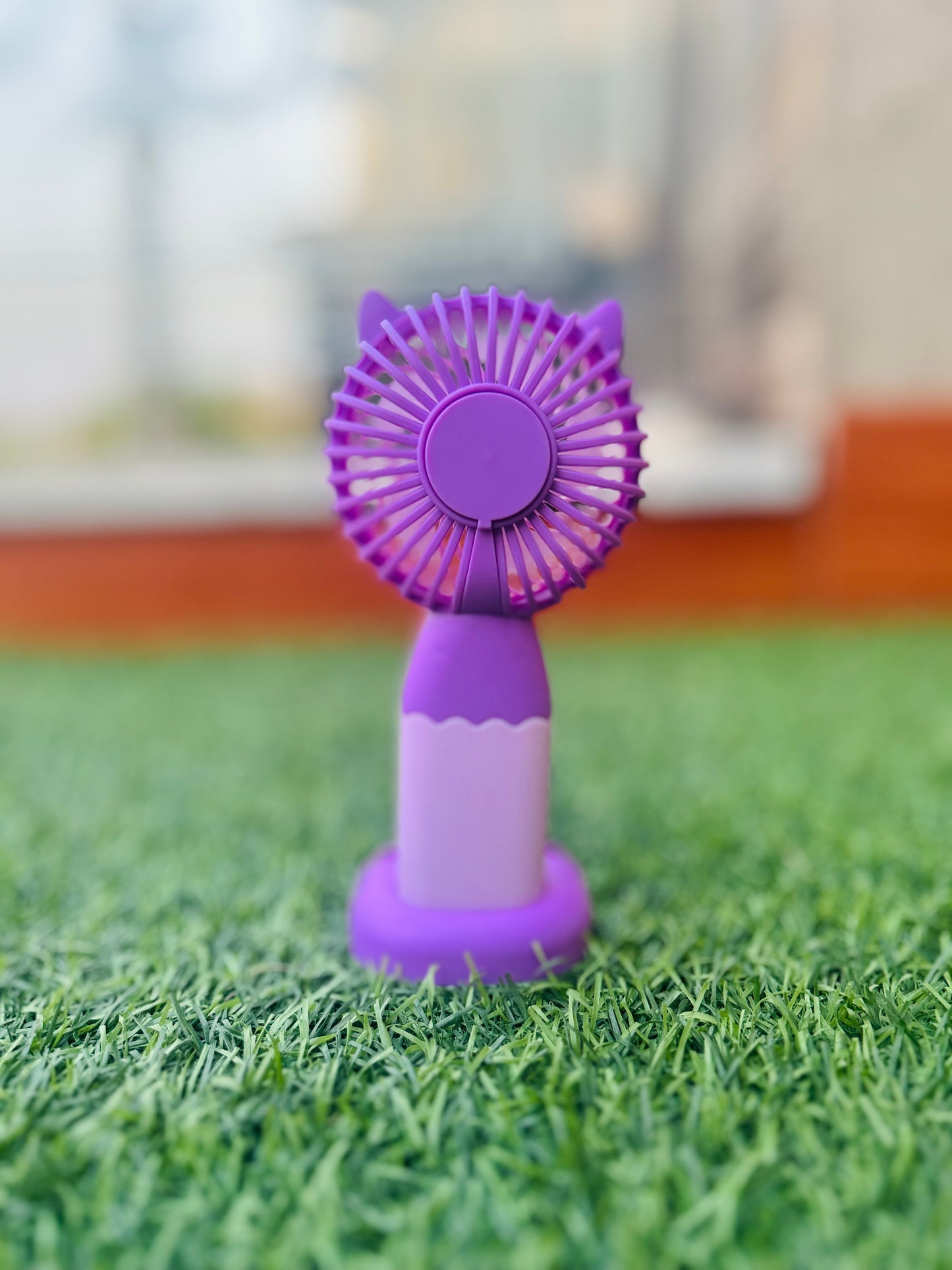 Rechargeable Hand Fan with Mobile Stand