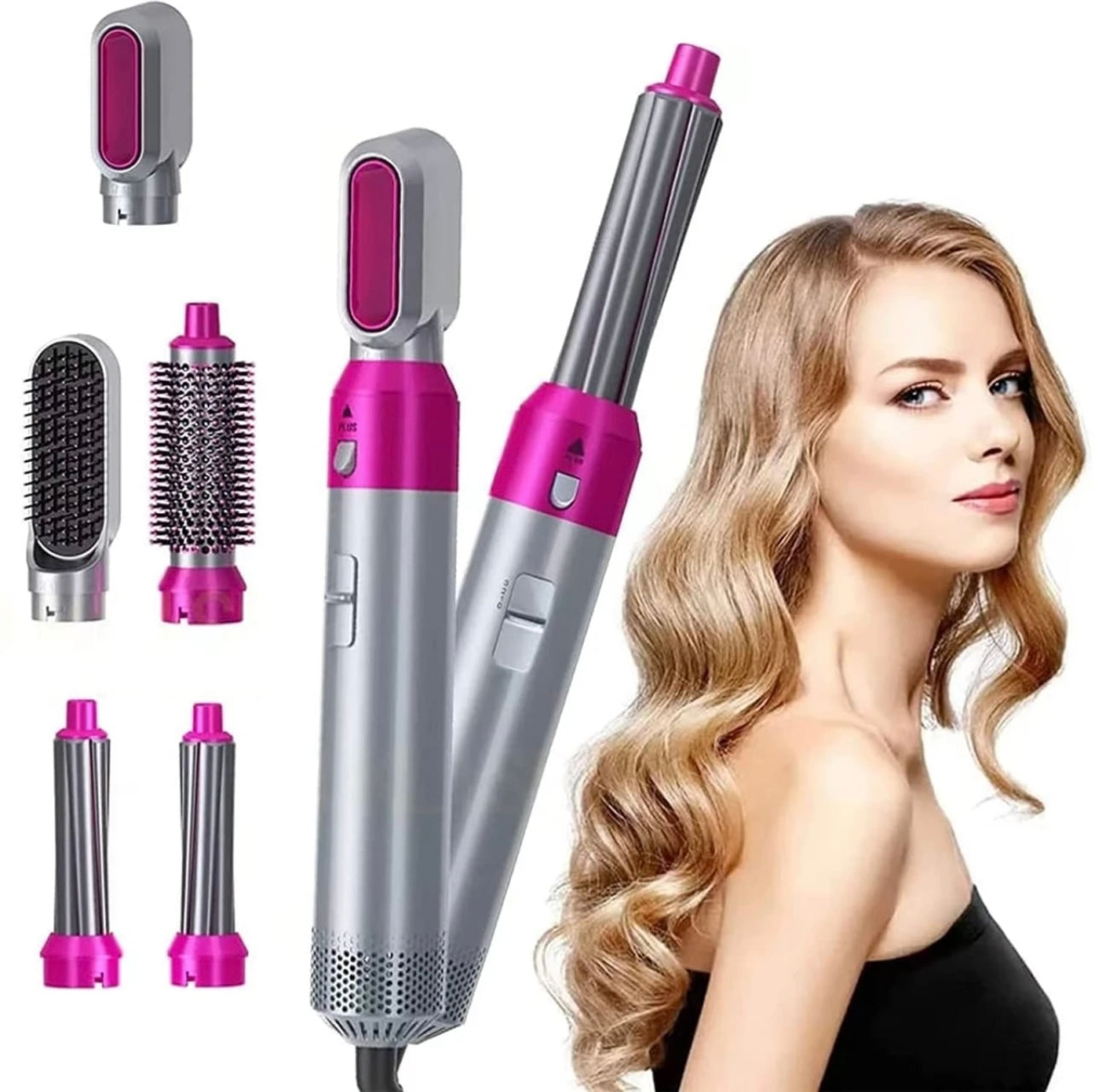 5 in 1 Hair Straightener Curler & Comb Dryer