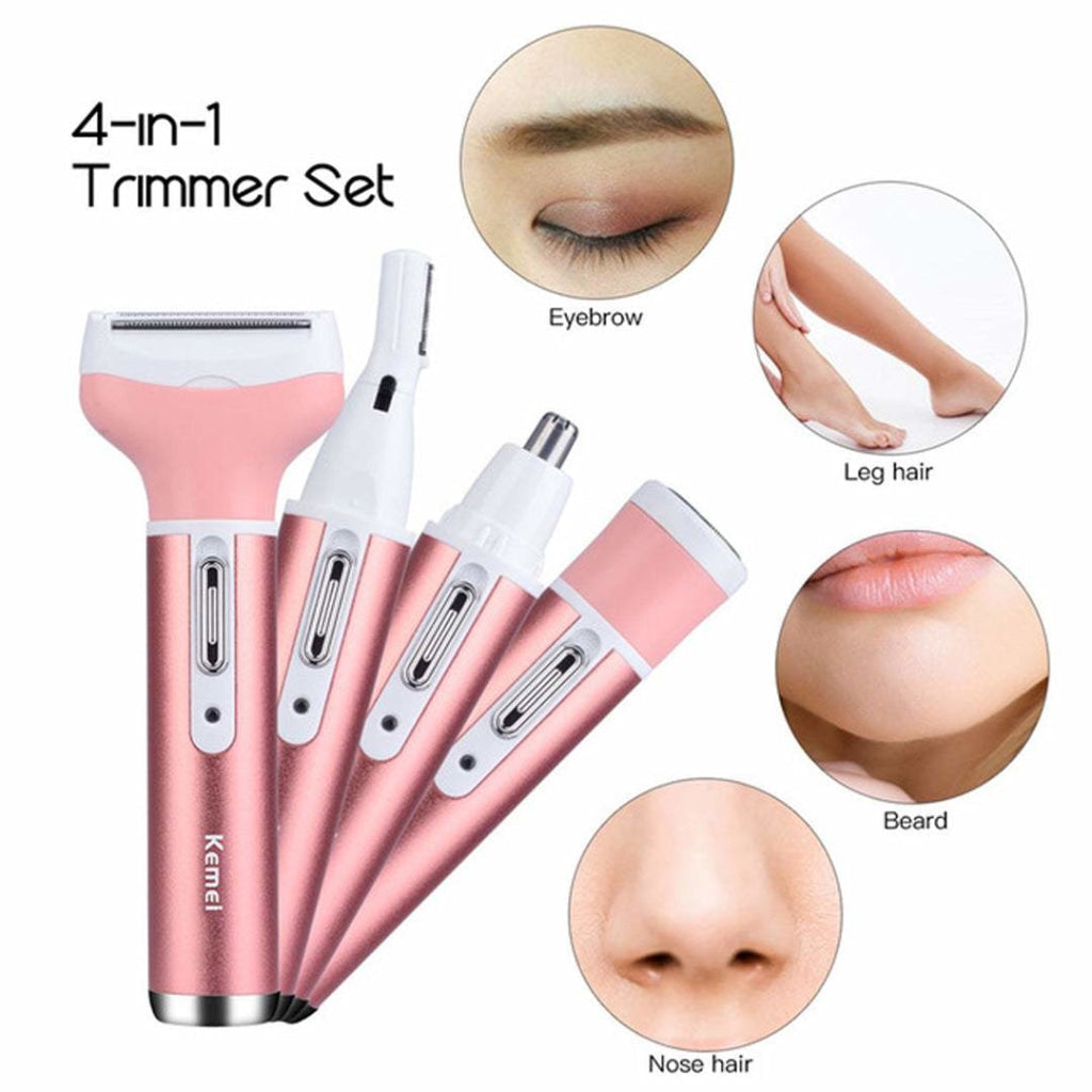 Kemei 4 in 1 Rechargeable Lady Shaver KM-6637