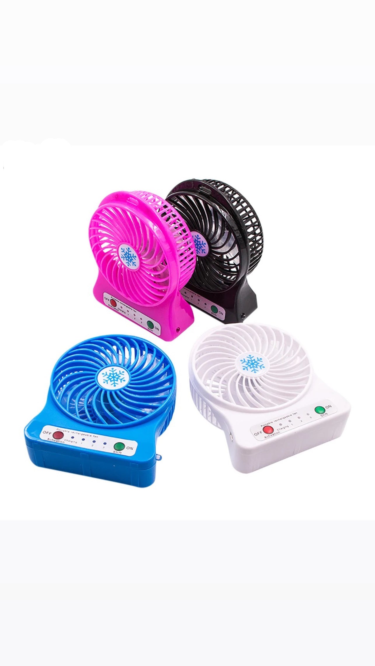 Portable Mini fan with led light - Orderly