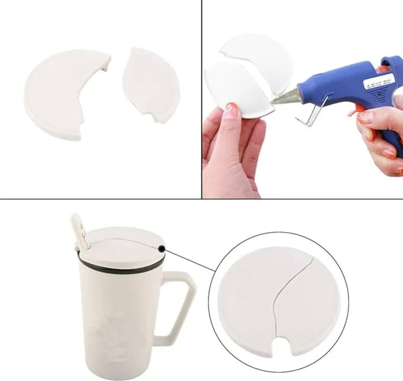 Professional-Grade 20W Hot Melt Silicone Glue Gun for Heavy-Duty Crafting and Repairs-10 Free Glue Sticks