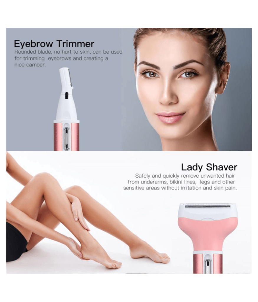Kemei 4 in 1 Rechargeable Lady Shaver KM-6637