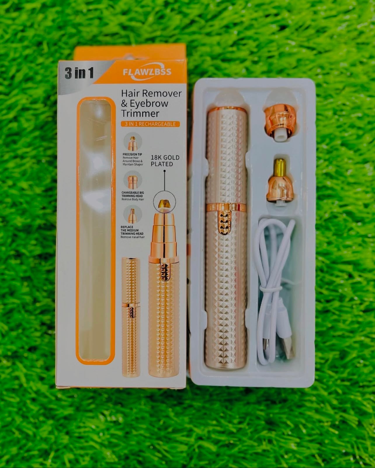 3 in 1 Flawless Hair Remover & Eyebrow Trimmer