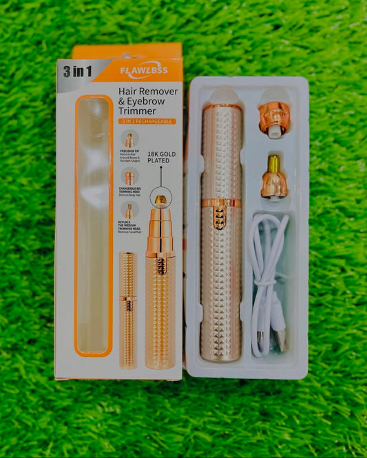 3 in 1 Flawless Hair Remover & Eyebrow Trimmer