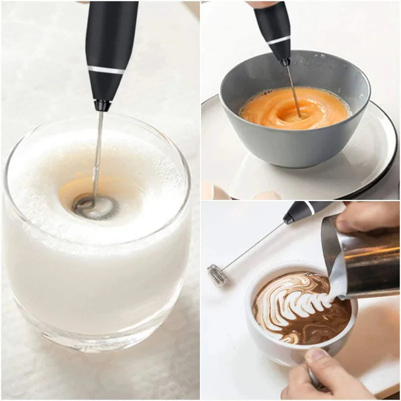 Rechargeable Coffee Beater - Electric Coffee Mixer Rechargeable Milk Shaker Maker - 2 in 1 Electric Egg Beater Coffee - USB Electric Blender