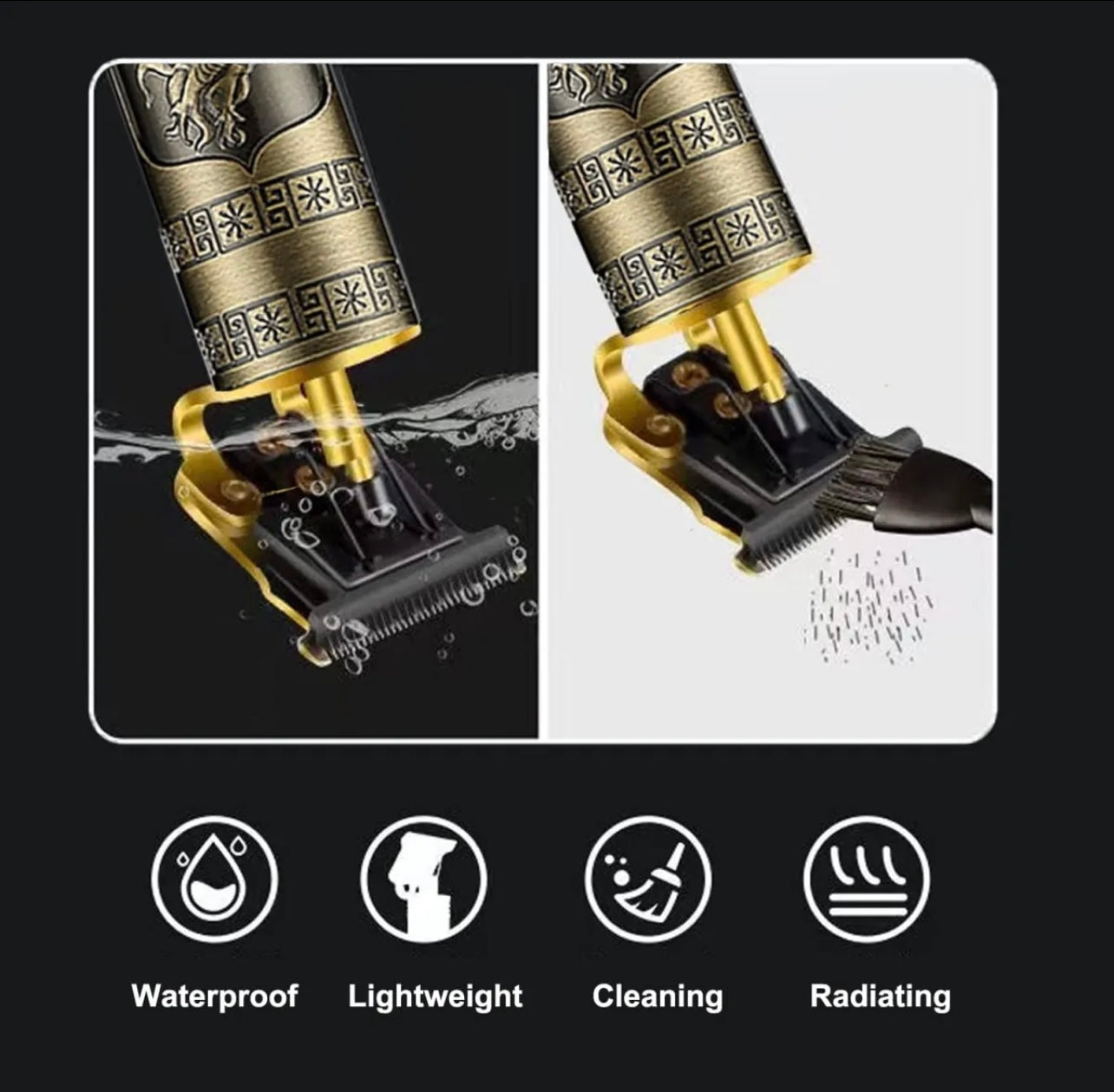 T9 Metal Body Hair Trimmer - Durable Precise and Powerful Grooming