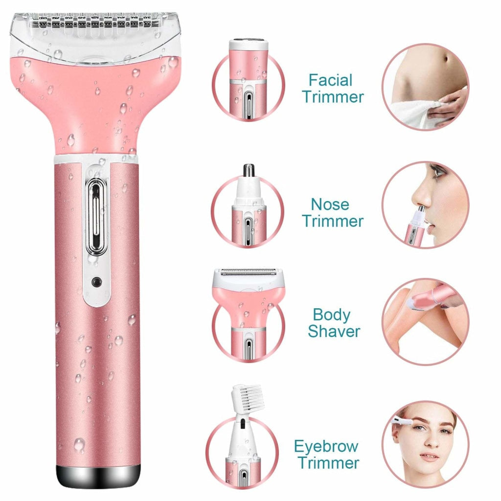 Kemei 4 in 1 Rechargeable Lady Shaver KM-6637