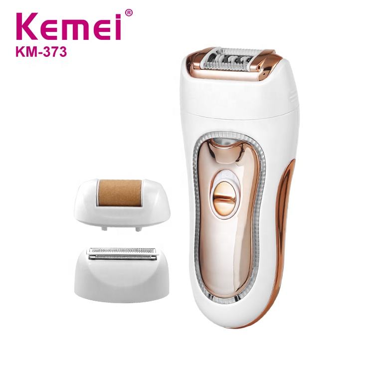 Kemei 3-in-1 Rechargeable Epilator & Shaver KM-373
