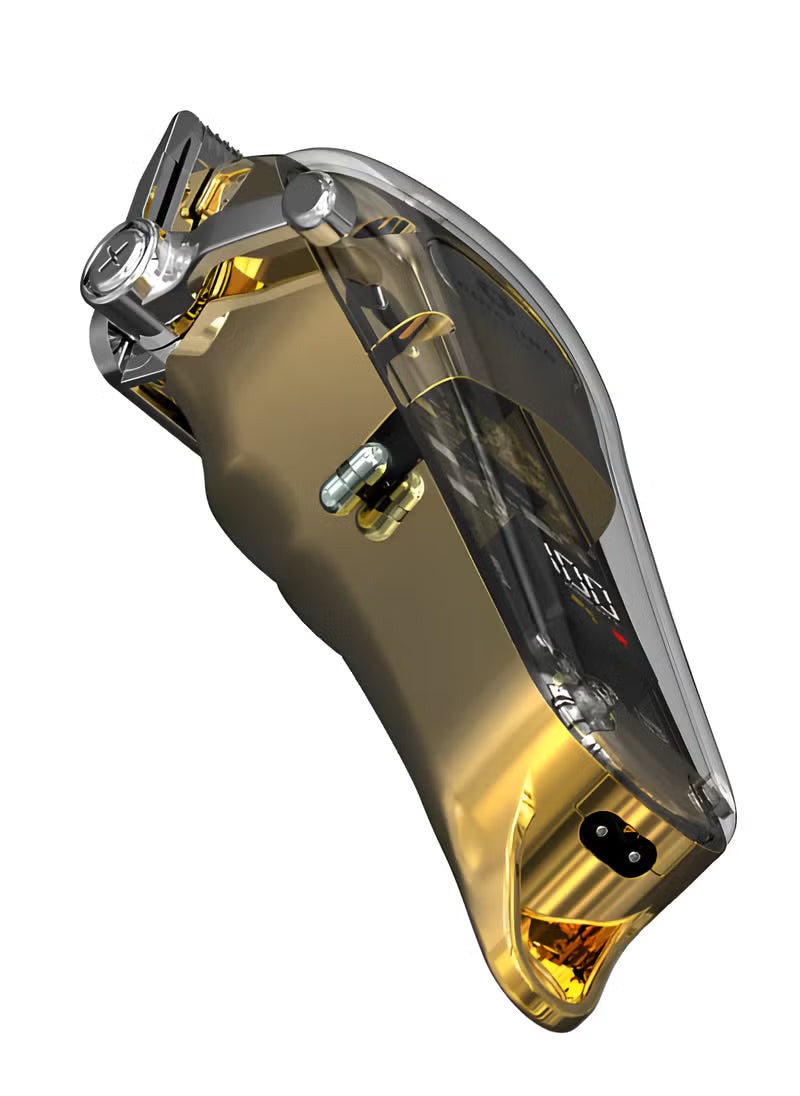 DINGLING Professional Transparent Gold Digital Hair Clipper RF-1985