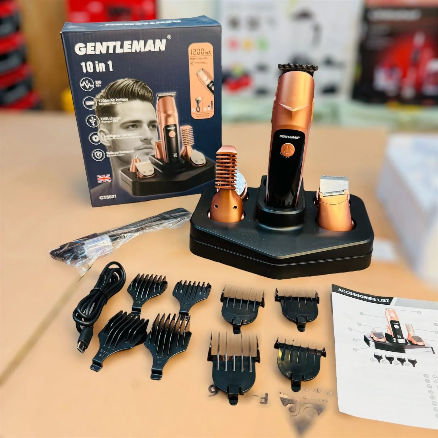 GENTLEMAN 10-in-1 Professional Grooming Kit (GT9021)