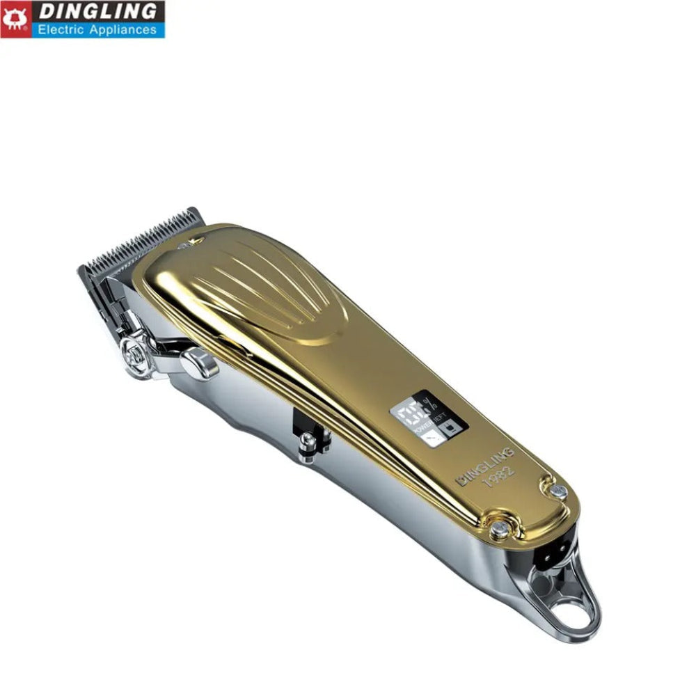 DINGLING 1982 Professional Cordless Hair Clipper – Golden Edition
