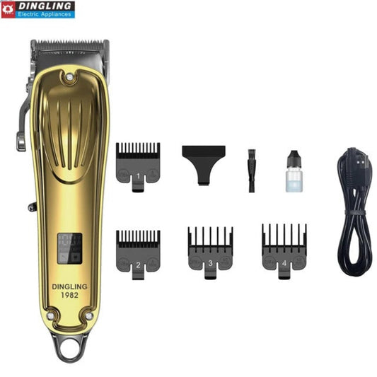 DINGLING 1982 Professional Cordless Hair Clipper – Golden Edition