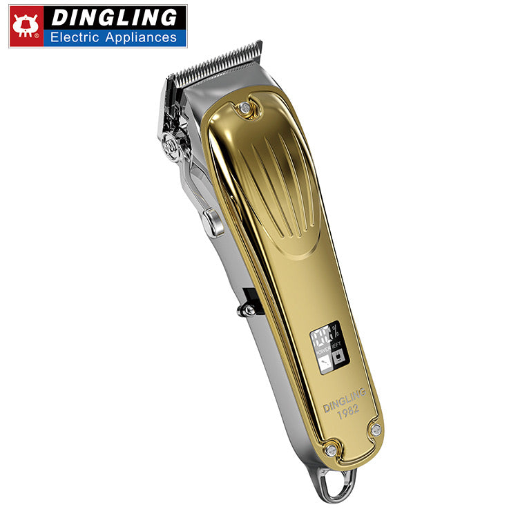 DINGLING 1982 Professional Cordless Hair Clipper – Golden Edition