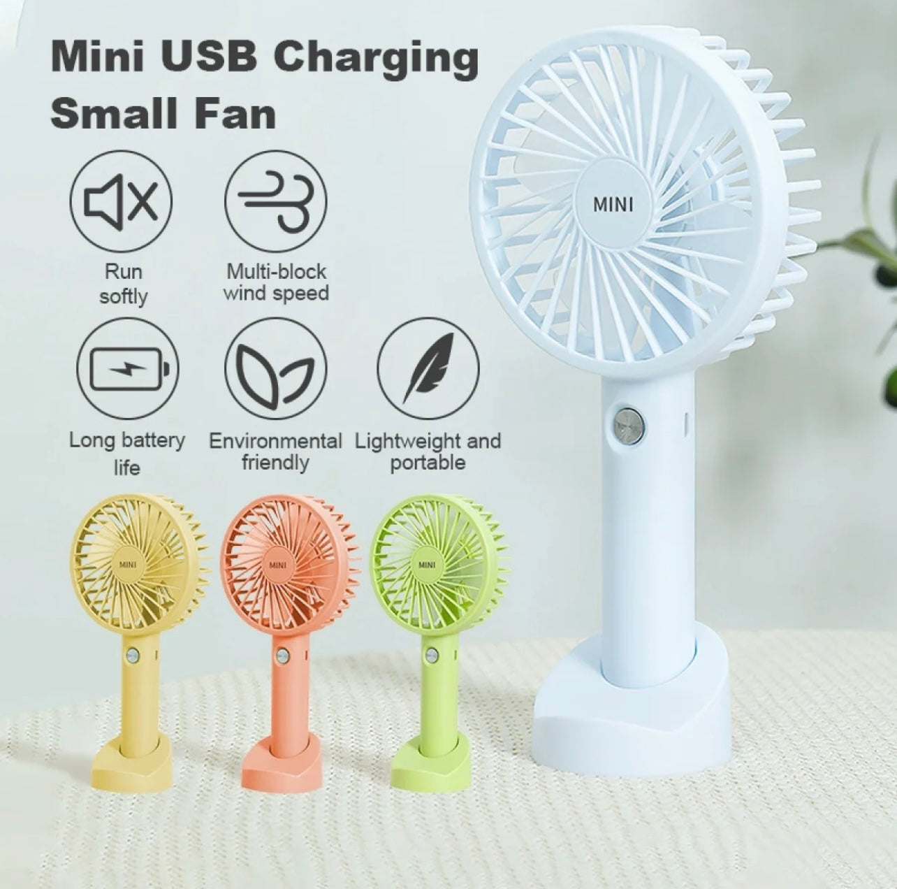 Rechargeable Handy Fan - Orderly