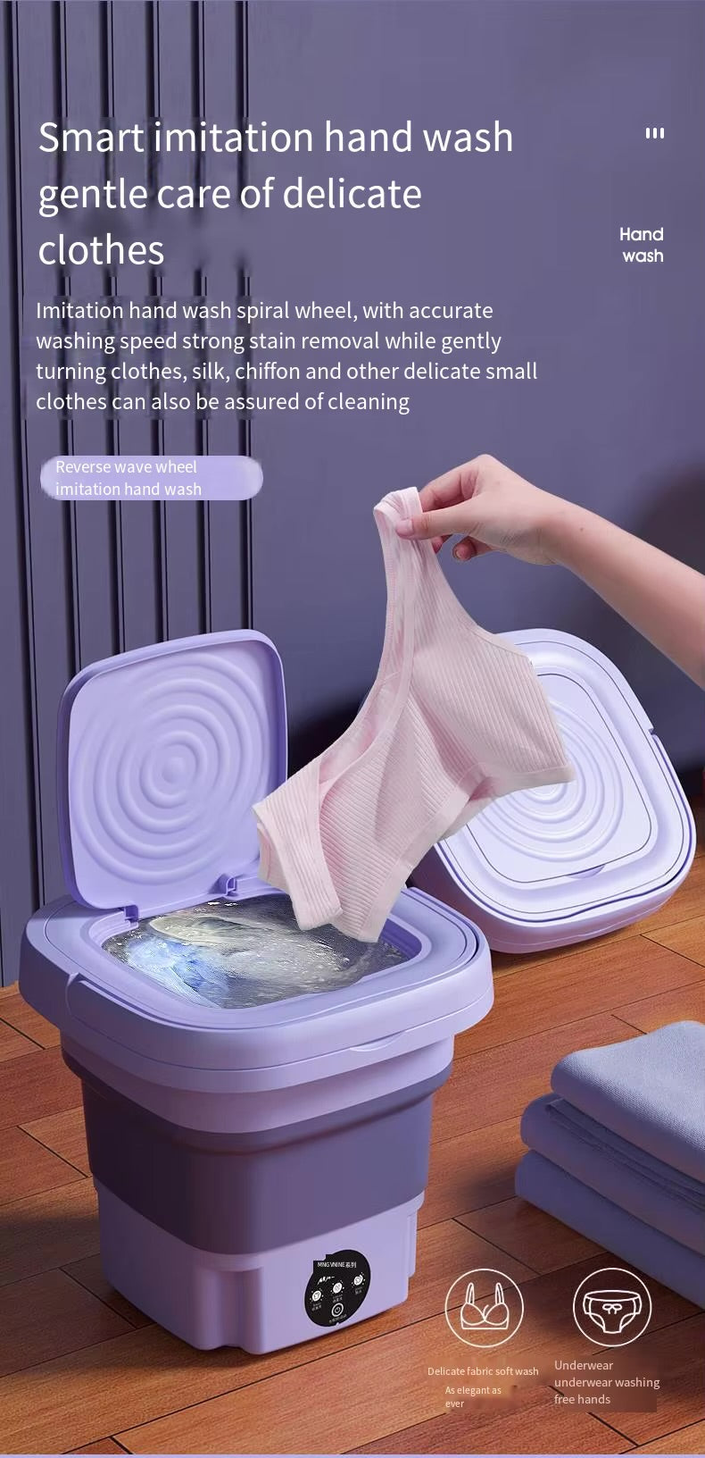 Portable Folding Mini Washing Machine