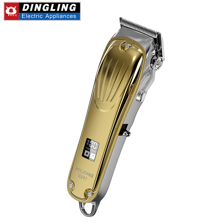 DINGLING 1982 Professional Cordless Hair Clipper – Golden Edition