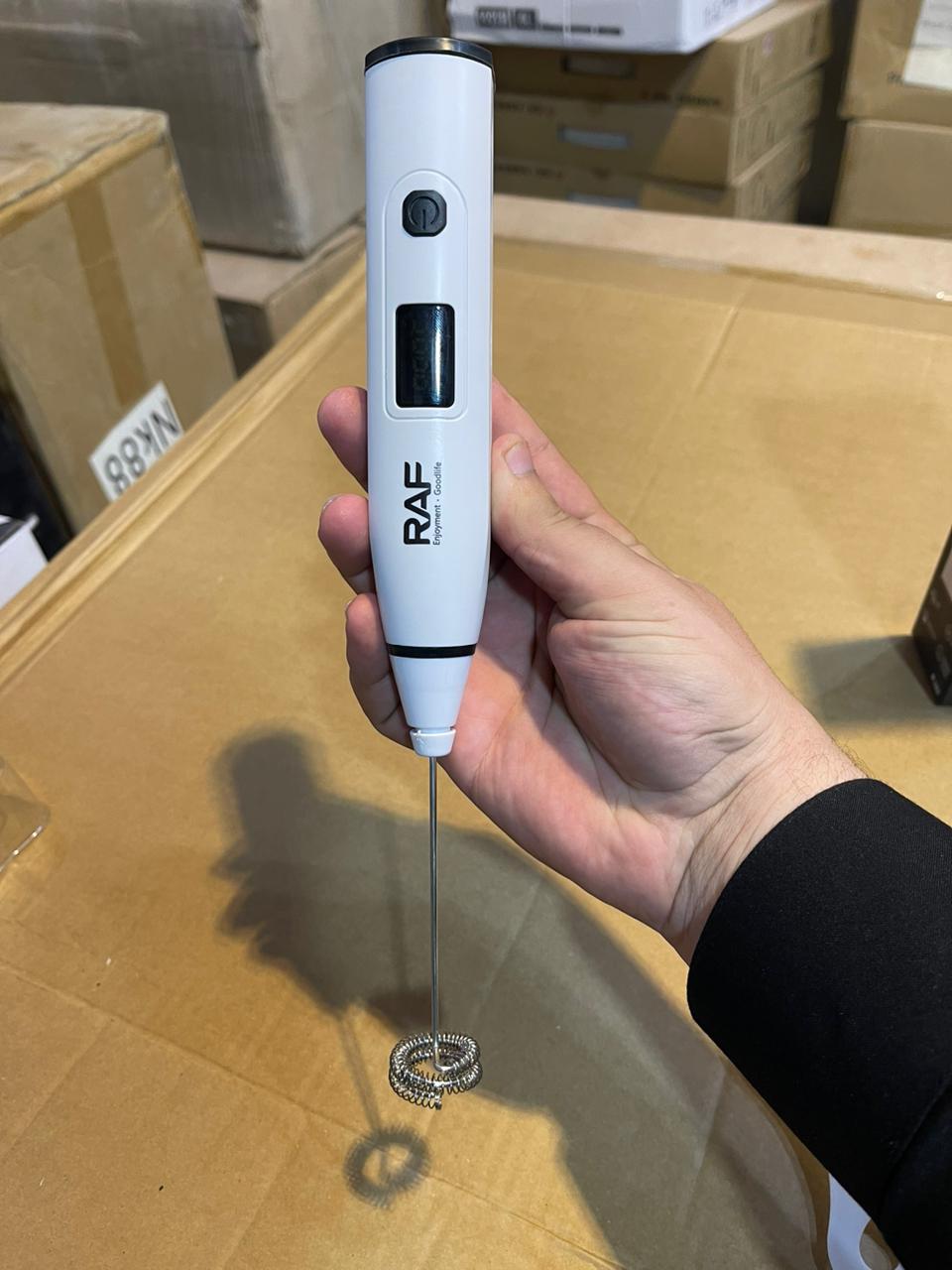 RAF 3-in-1 Electric Egg Whisk | Handheld USB Rechargeable Milk Frother & Mixer (20W)