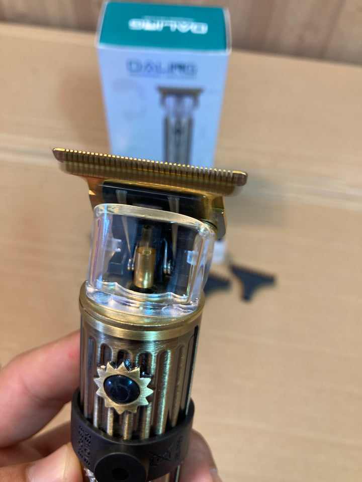 DALING Professional T-Blade Hair Clipper – Dragon Engraved, Digital Display DL-1701